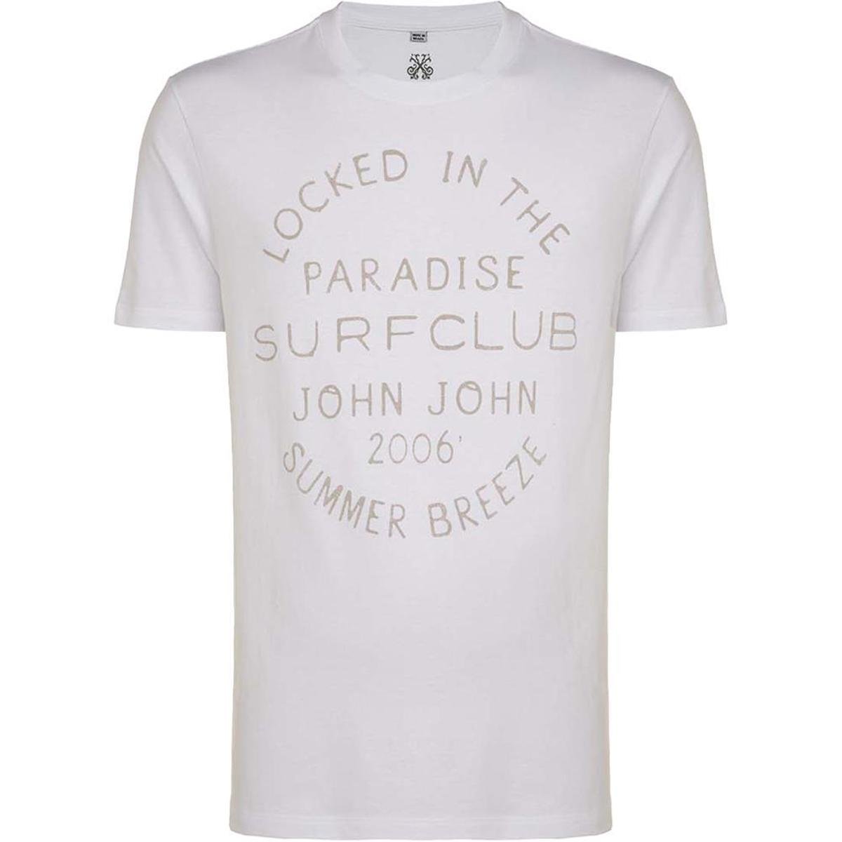 Camiseta John John Paradise Surfclub Masculino Menor preço em Camiseta John John Paradise Surfclub Masculino