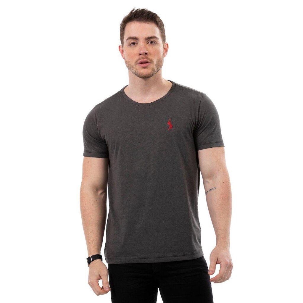 Camiseta John Pull Masculina Algodão Confortável Casual