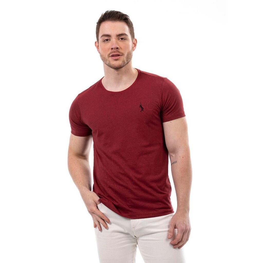 Camiseta John Pull Masculina Manga Curta Moderno Casual
