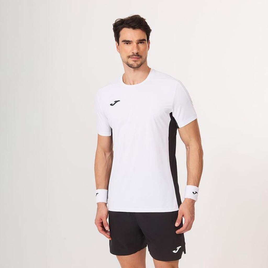Camiseta Joma Challenge - Branco e Preto
