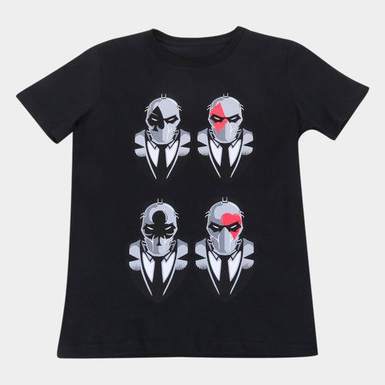 Camiseta Juvenil Fortnite Wild Card Masculina - Preto