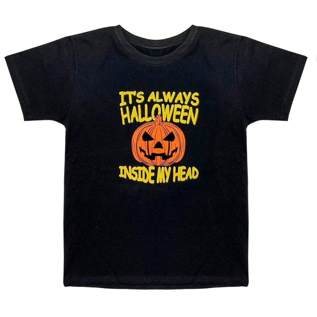 Camiseta Juvenil Look Jeans Halloween Preta - 14 - PRETO