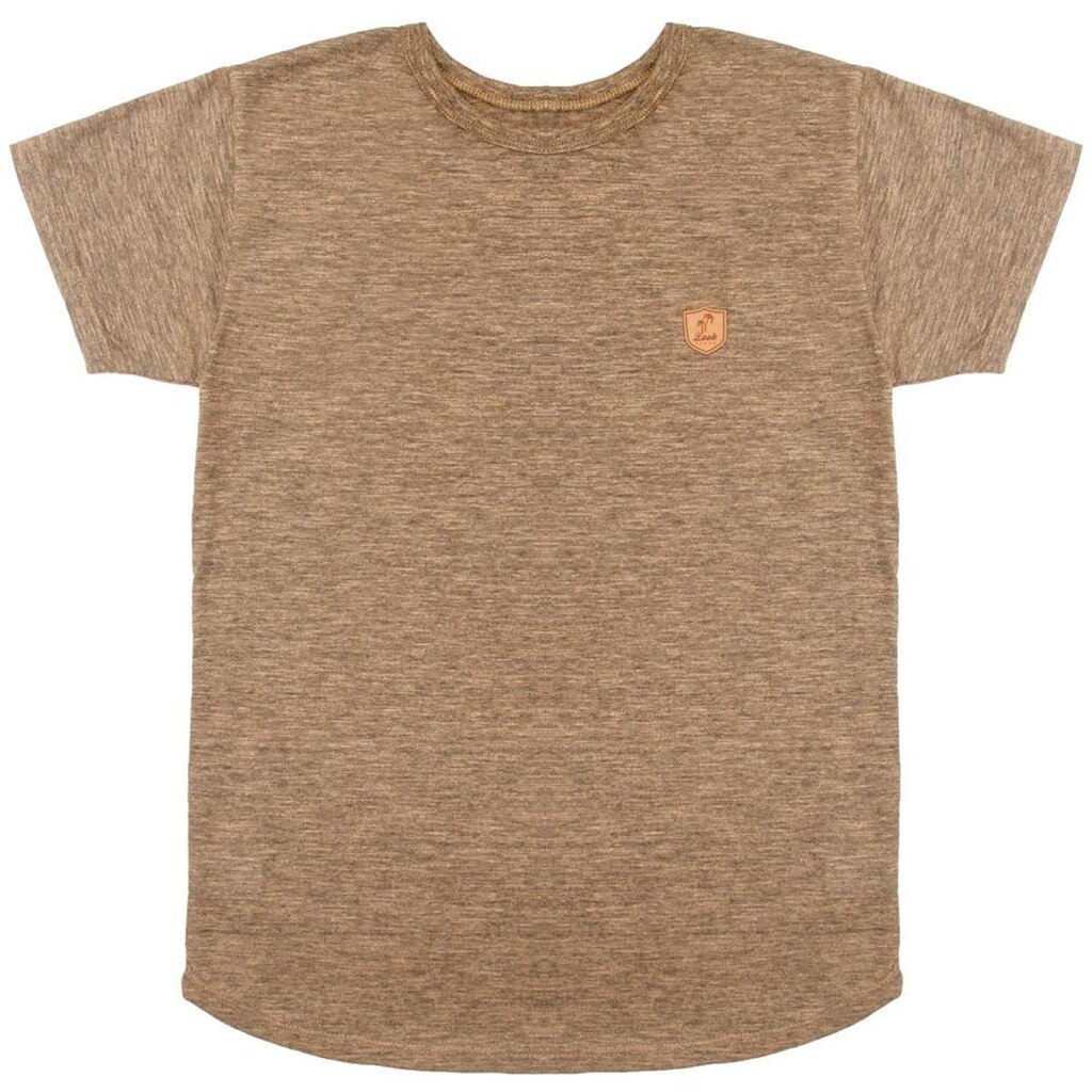 Camiseta Juvenil Look Jeans Longline Marrom - MARROM - 10