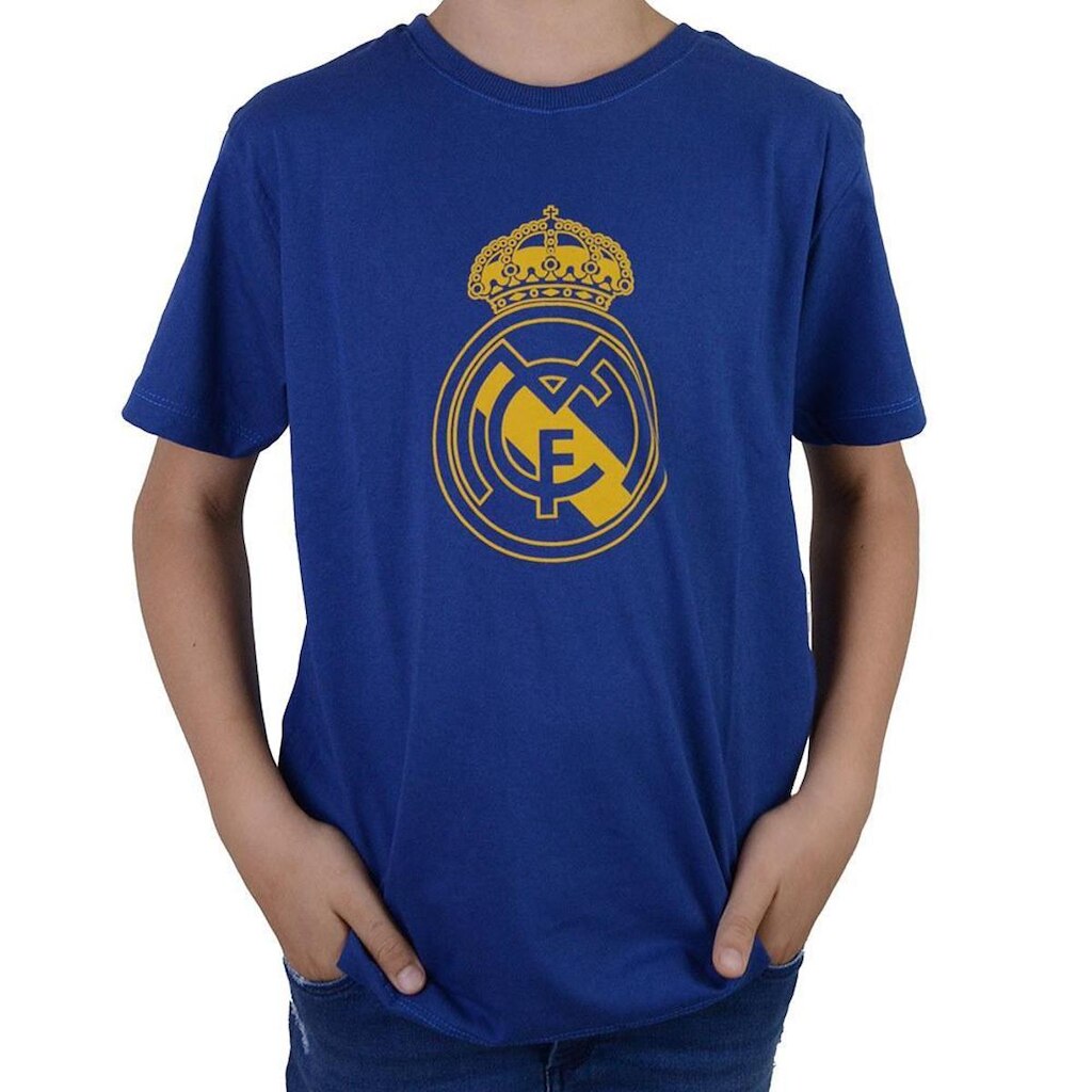 Camiseta Juvenil Masculina Balboa Real Madrid Azul -14756