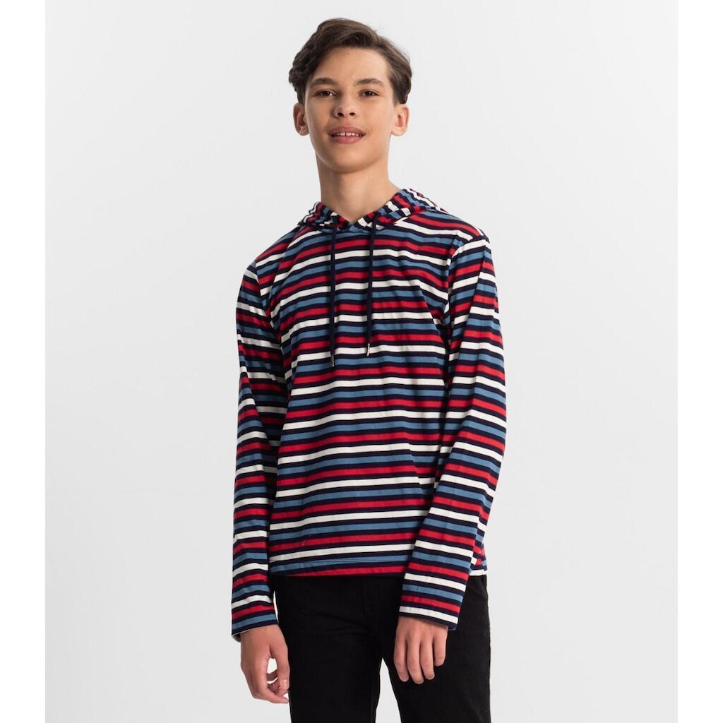 Camiseta Juvenil Masculina Listrada Minty