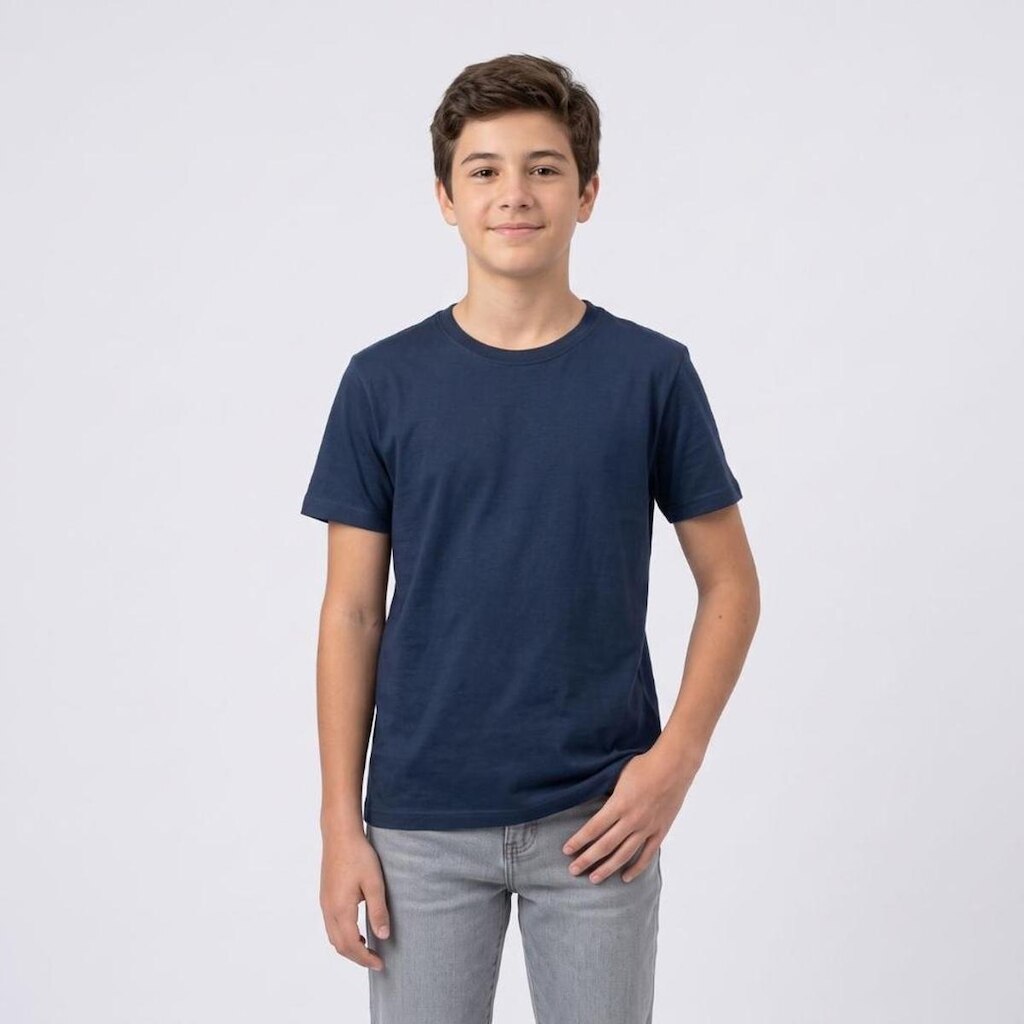 Camiseta Juvenil Menino Básica Lisa Upalôo