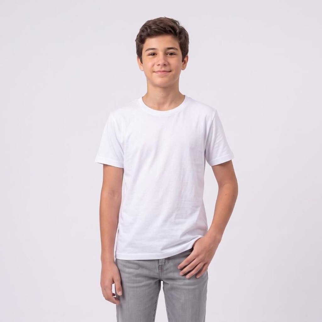 Camiseta Juvenil Menino Básica Lisa Upalôo