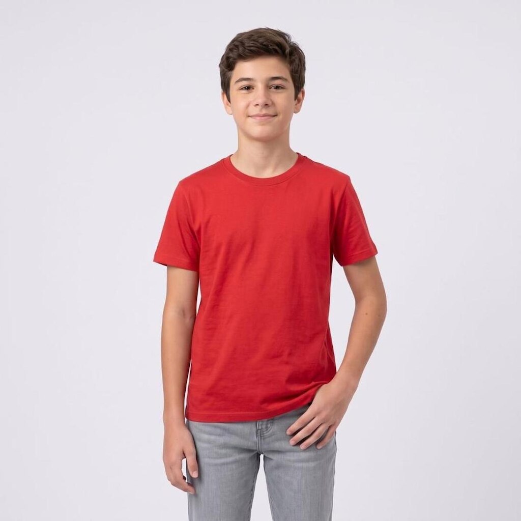 Camiseta Juvenil Menino Básica Lisa Upalôo