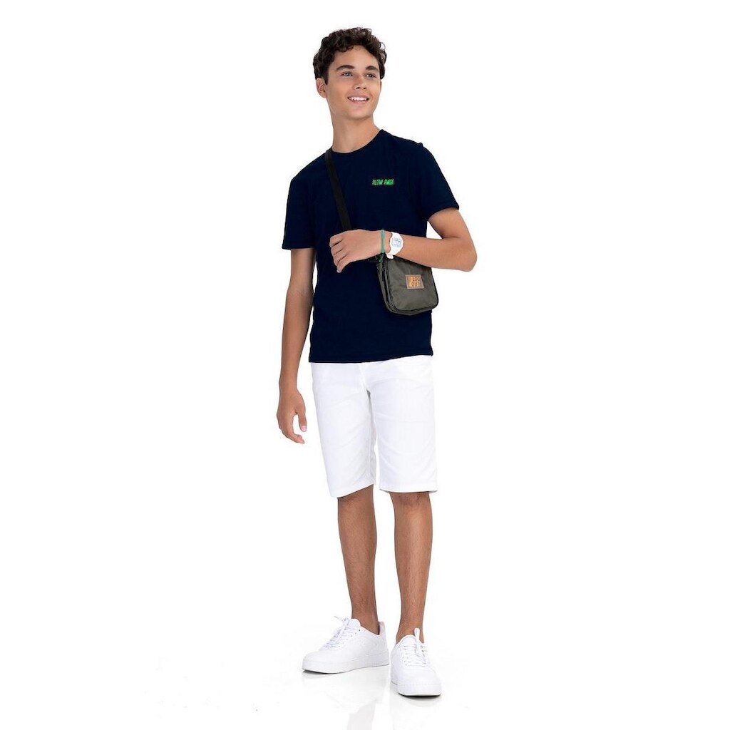 Camiseta Juvenil Menino Em Meia Malha Minty