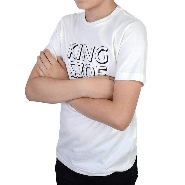 Camiseta Juvenil Menino King&joe Off White - CA11004