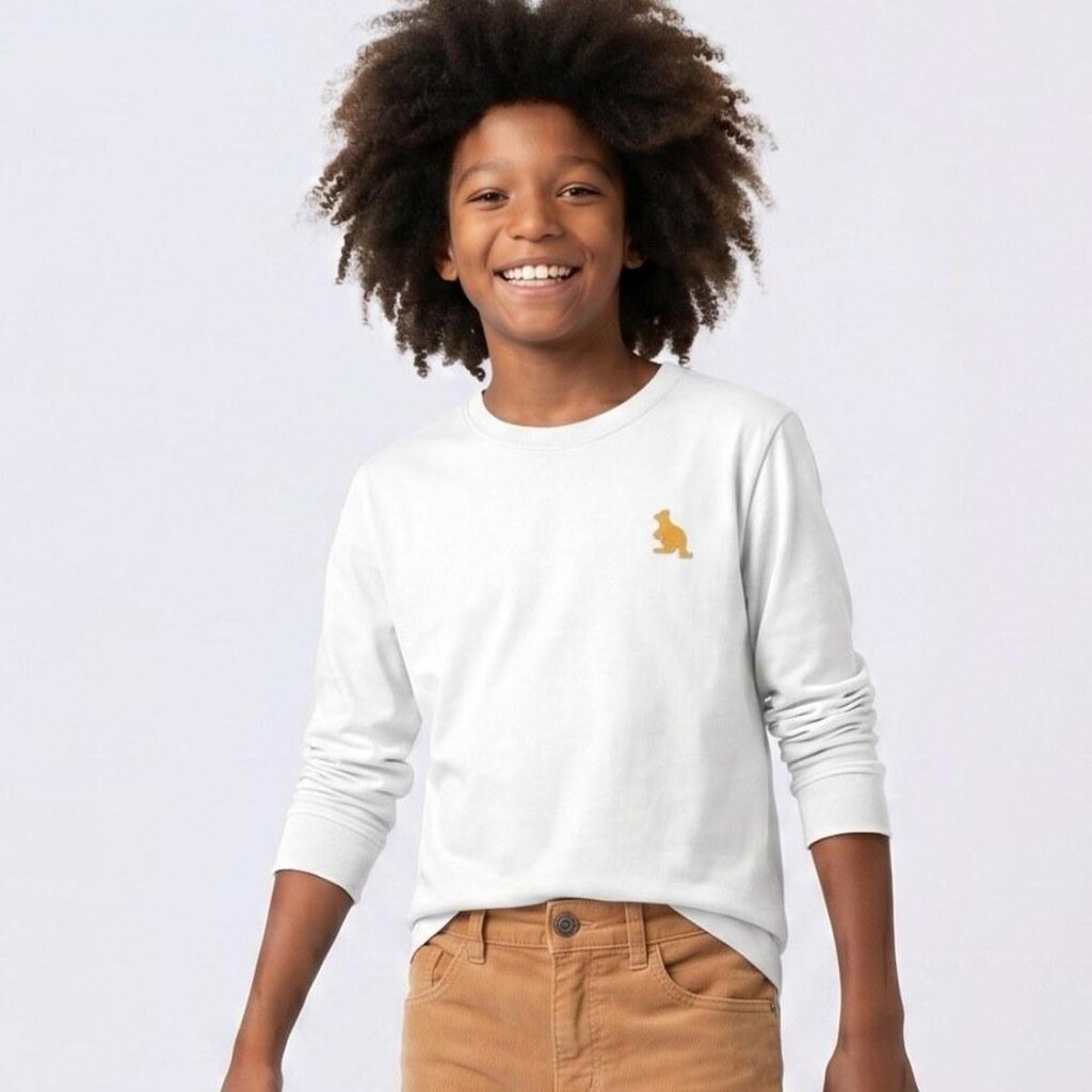Camiseta Juvenil Menino Lisa Manga Longa Upalôo