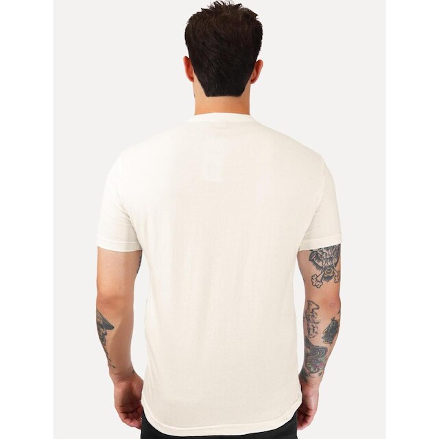 Camiseta King & Joe Masculina Circle From Everywhere Off White CA.25.006 00011
