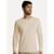Camiseta King & Joe Masculina Manga Longa Basic Dark Small Logo Areia - Creme