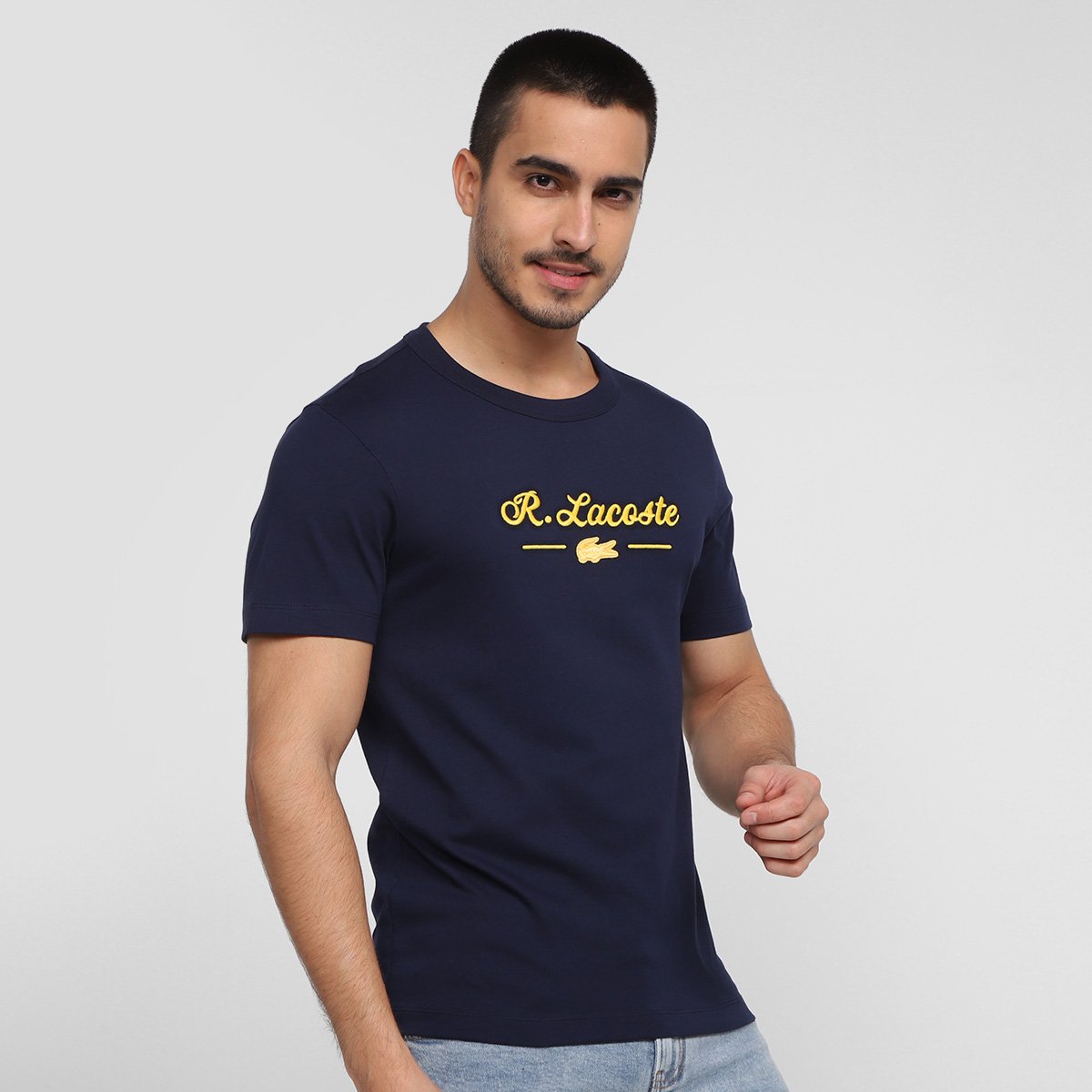 Camiseta Lacoste Bordada Masculina - Marinho é ruim? Camiseta Lacoste Bordada Masculina - Marinho é boa?