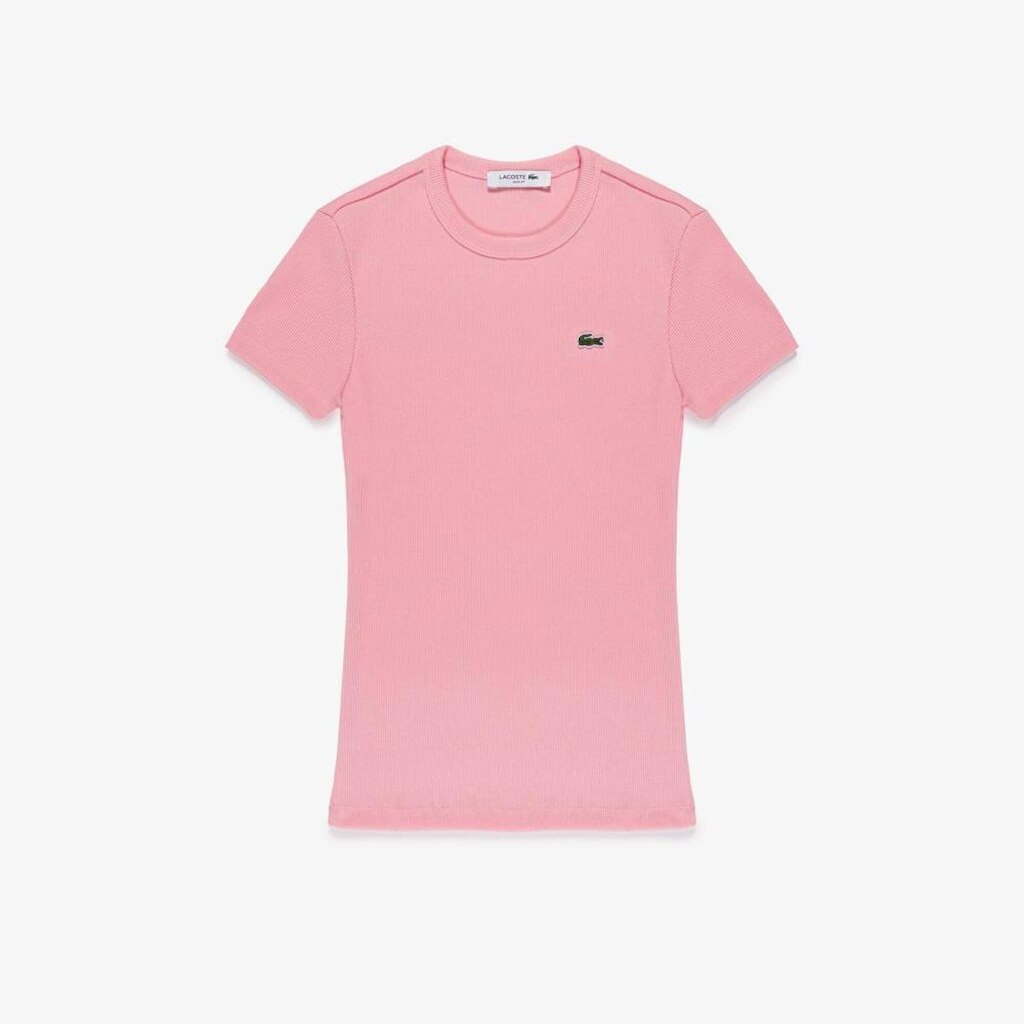 Camiseta Lacoste Canelado Slim Fit Feminina