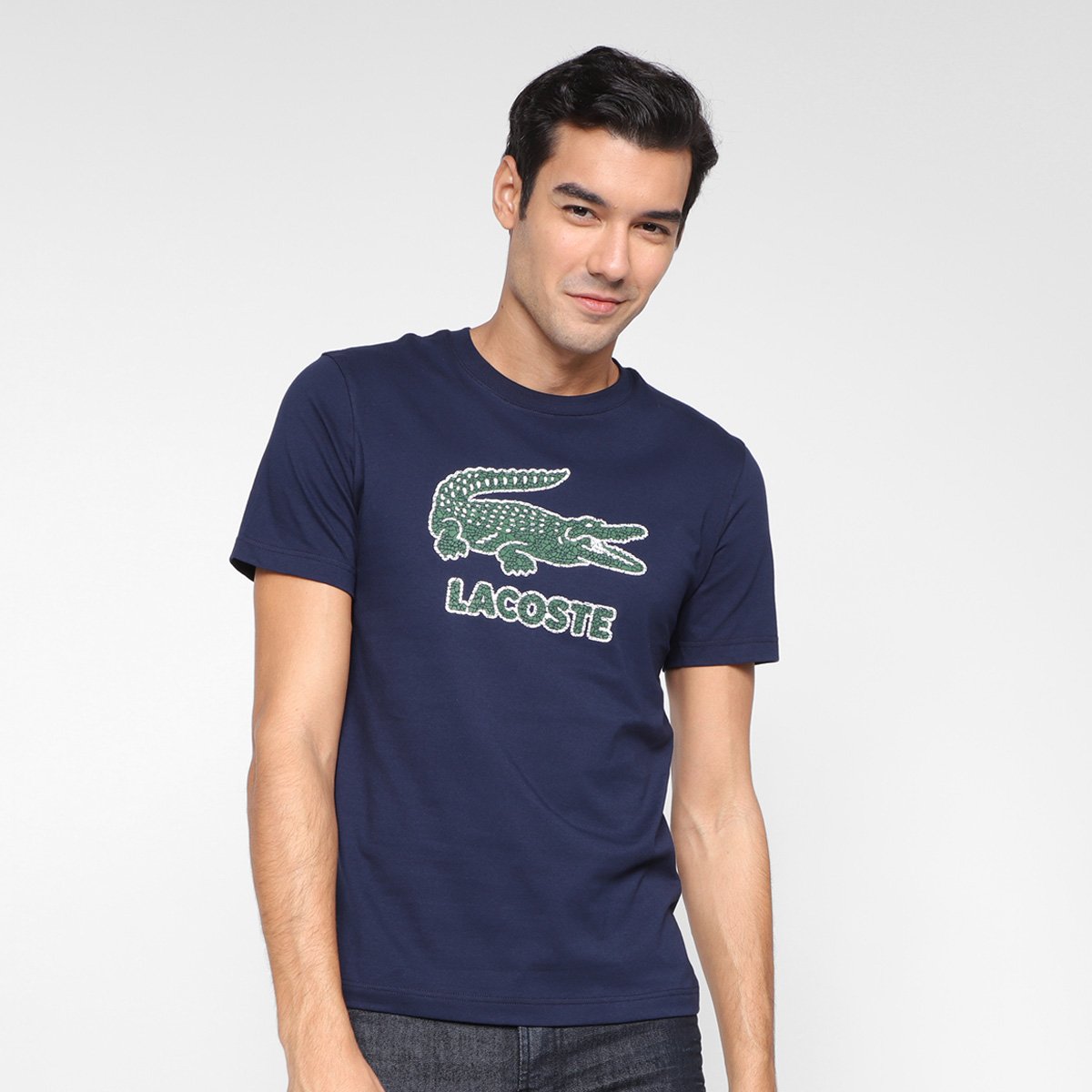 Camiseta Lacoste Crocodilo Masculina - Marinho é ruim? Camiseta Lacoste Crocodilo Masculina - Marinho é boa?