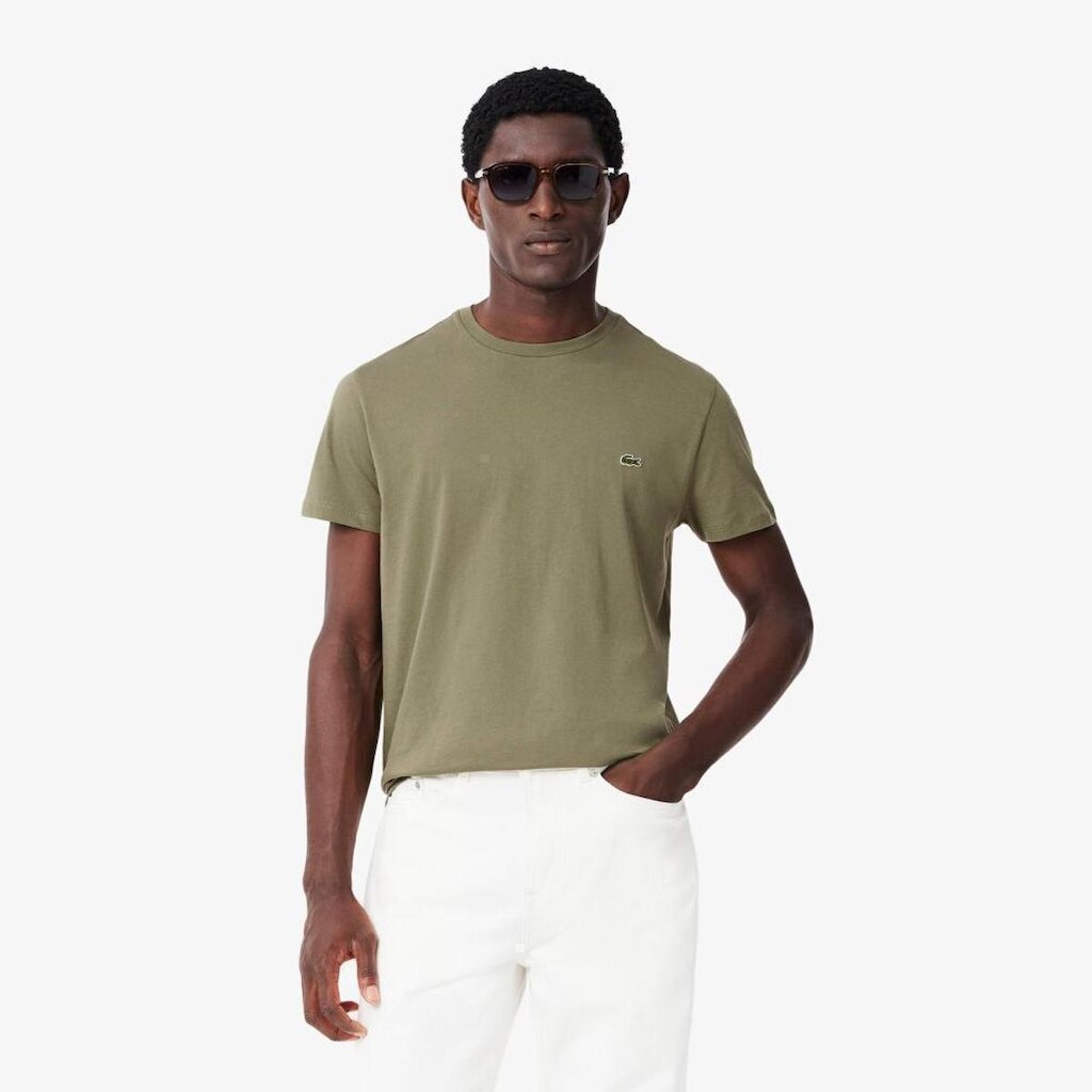 Camiseta Lacoste De Algodão Pima