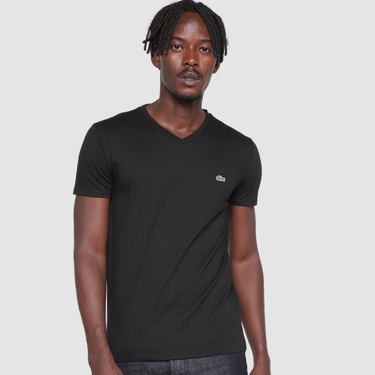 Camiseta Lacoste Logo Masculina - Preto é ruim? Camiseta Lacoste Logo Masculina - Preto é boa?