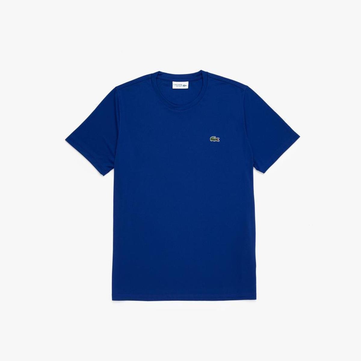 Camiseta Lacoste Masculina - Azul Menor preço em Camiseta Lacoste Masculina - Azul