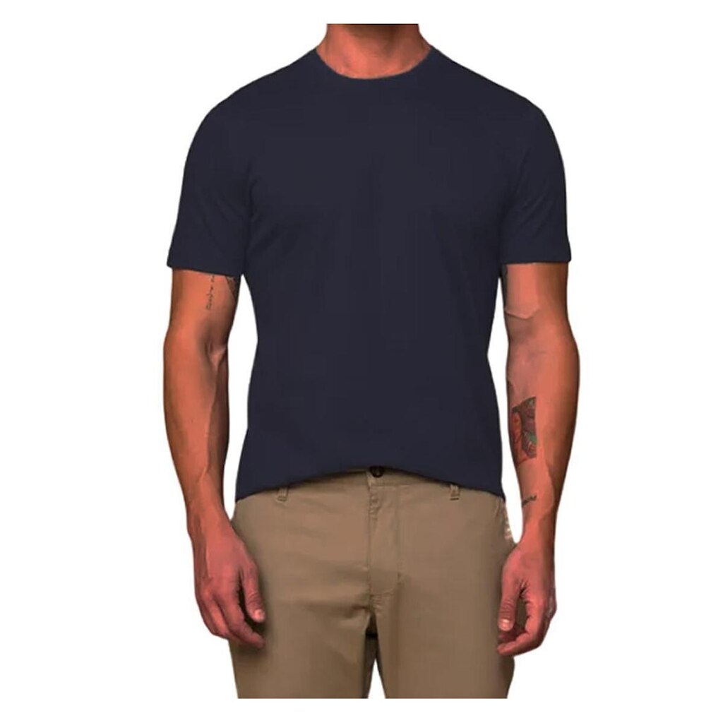 Camiseta Lado Avesso Regular Fit Pima Marinho - LH420