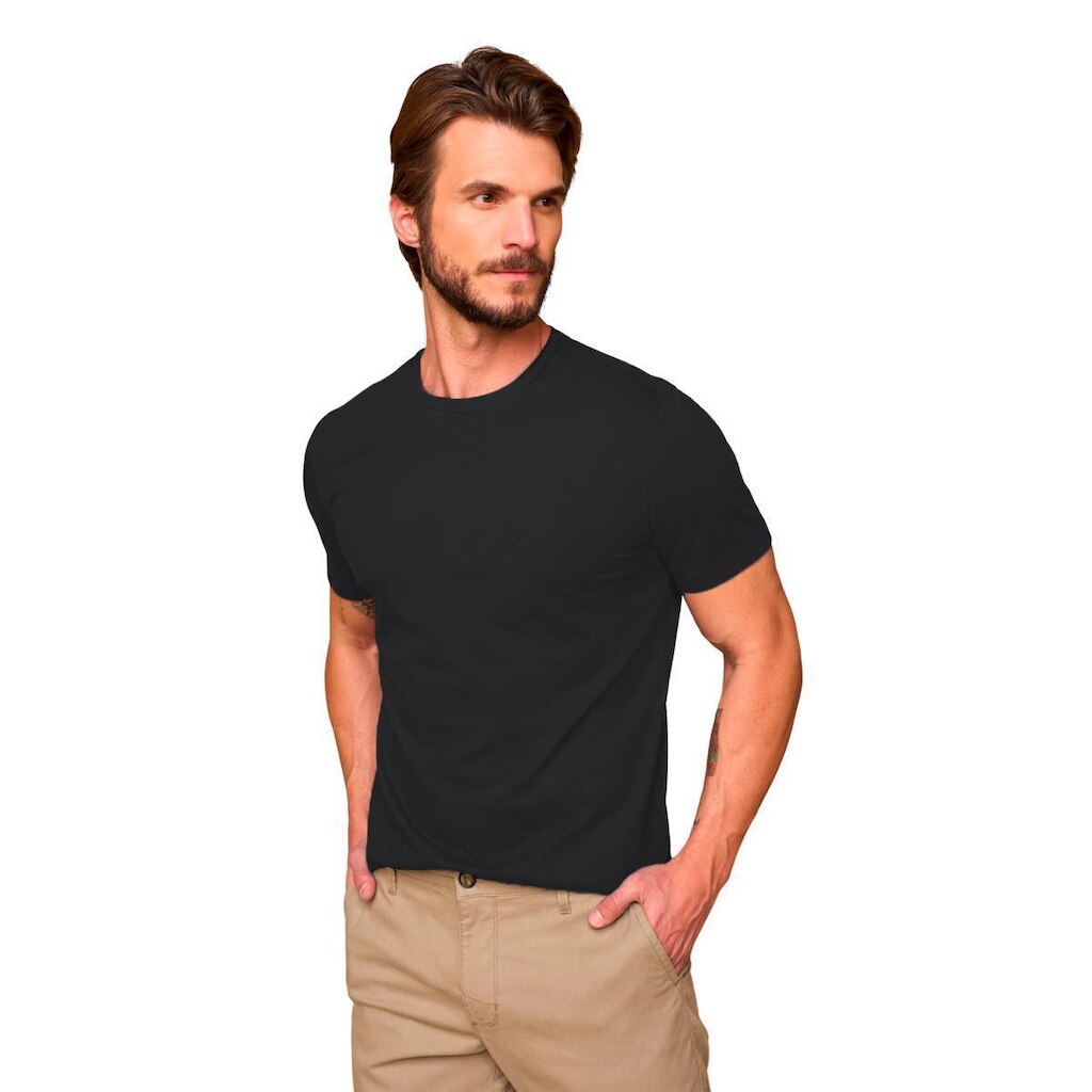 Camiseta Lado Avesso Regular Fit Pima Masculina