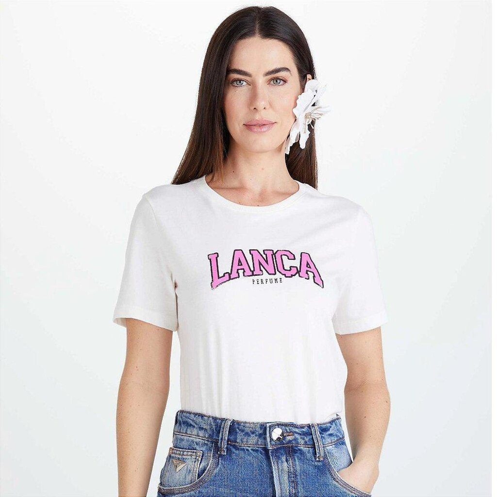 Camiseta Lança Perfume Baby Look Feminino