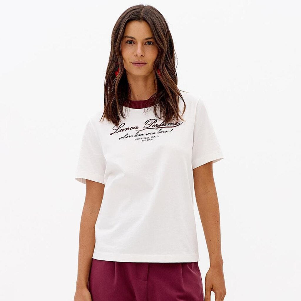 Camiseta Lança Perfume Regular Feminino