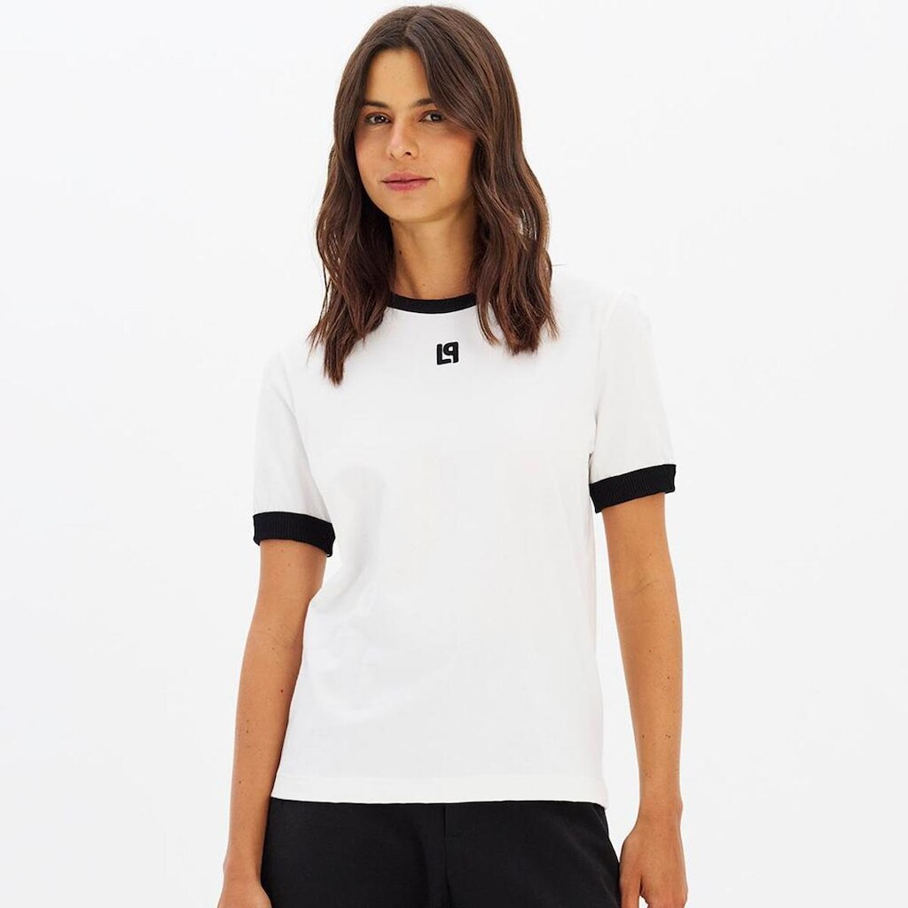 Camiseta Lança Perfume Rg Bordado Feminino