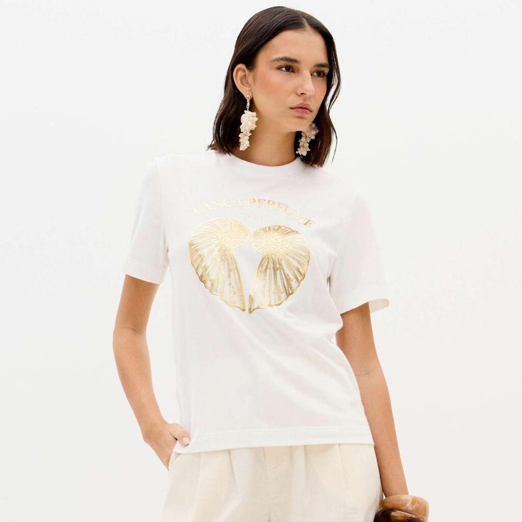 Camiseta Lança Perfume Short Sleeve Feminino