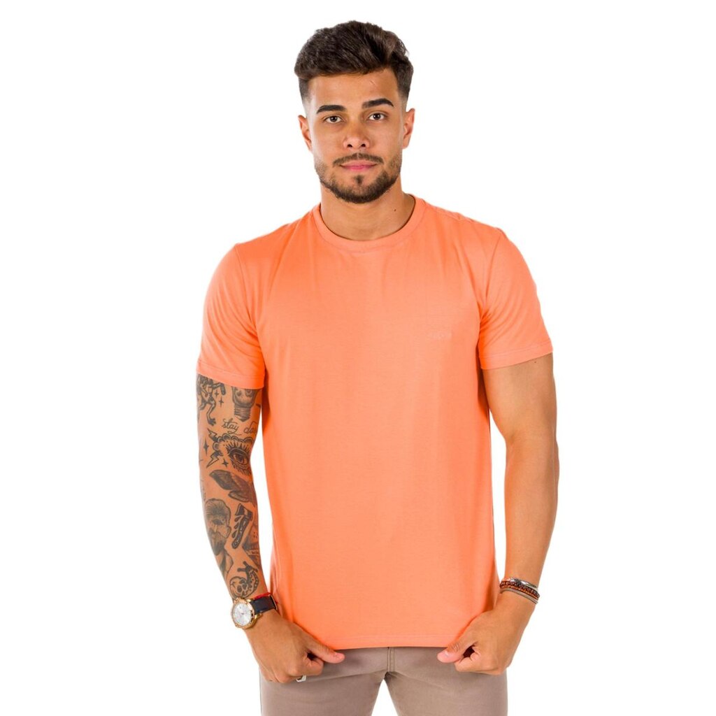 Camiseta Laranja 100% Algodão