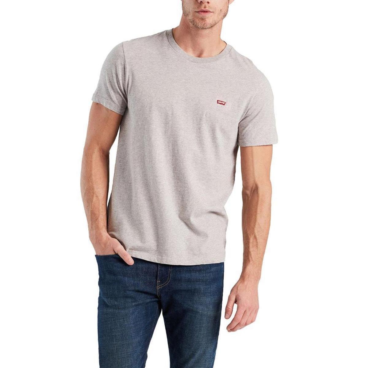 Camiseta Levis Logo Batwing Basic - Cinza Menor preço em Camiseta Levis Logo Batwing Basic - Cinza