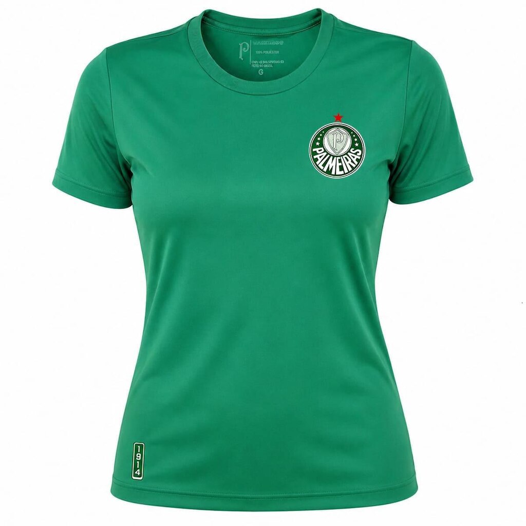 Camiseta Licenciada Palmeiras 1914 Feminina