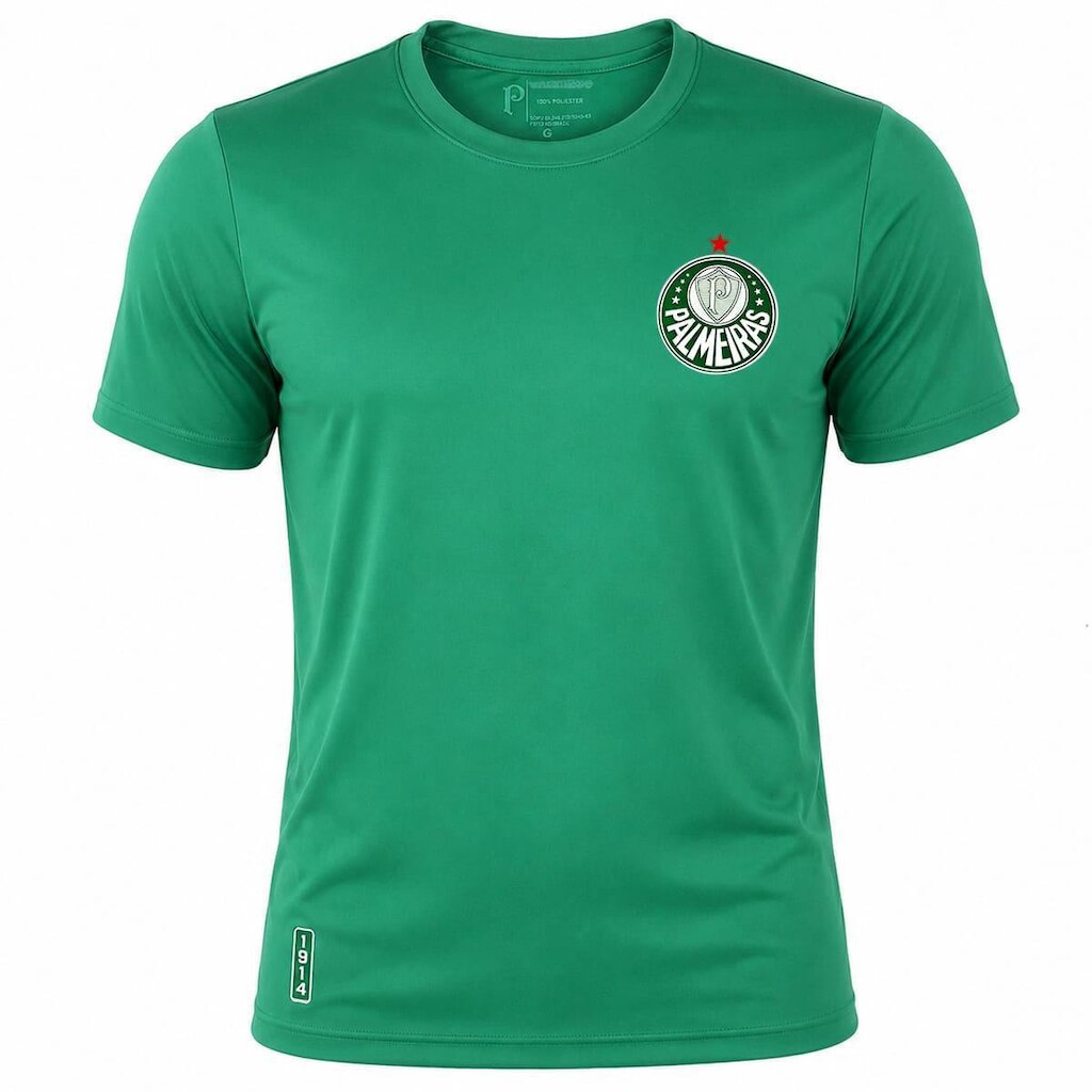 Camiseta Licenciada Palmeiras 1914 Masculina Branca