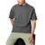 Camiseta Lisa Basica Sem Estampa Algodão 30.1 Malha Premium Macia Casual Minimal Liso - Grafite