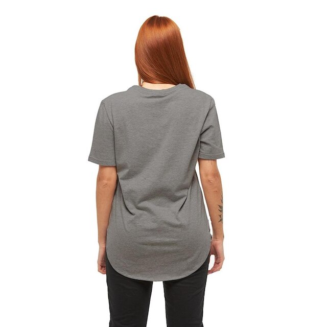 Camiseta Longline Feminina Manga Curta Oversized