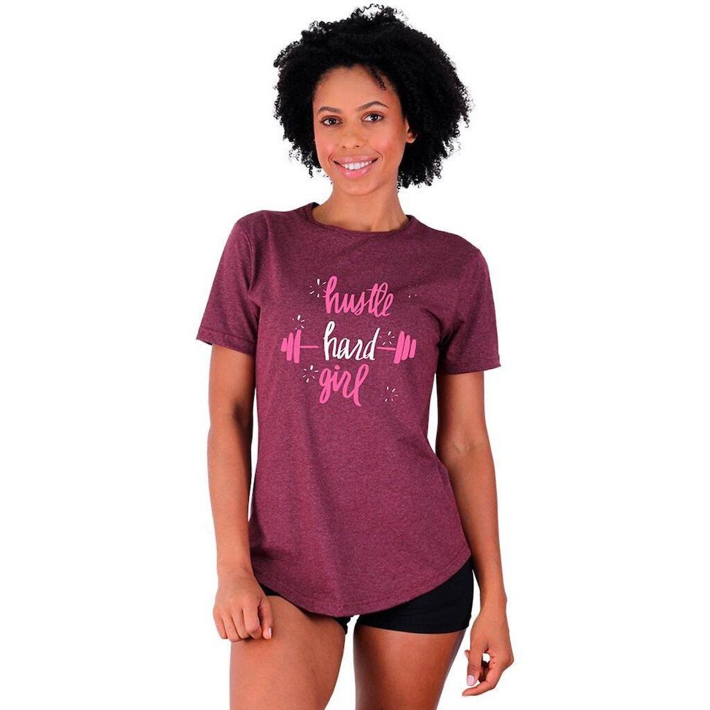 Camiseta Longline Feminina MXD Conceito Estampas Dia a Dia Fitness