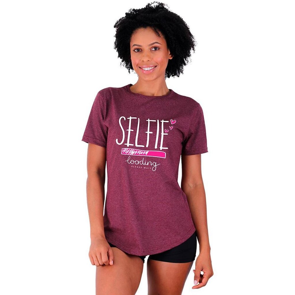 Camiseta Longline Feminina MXD Conceito Estampas Dia a Dia Fitness