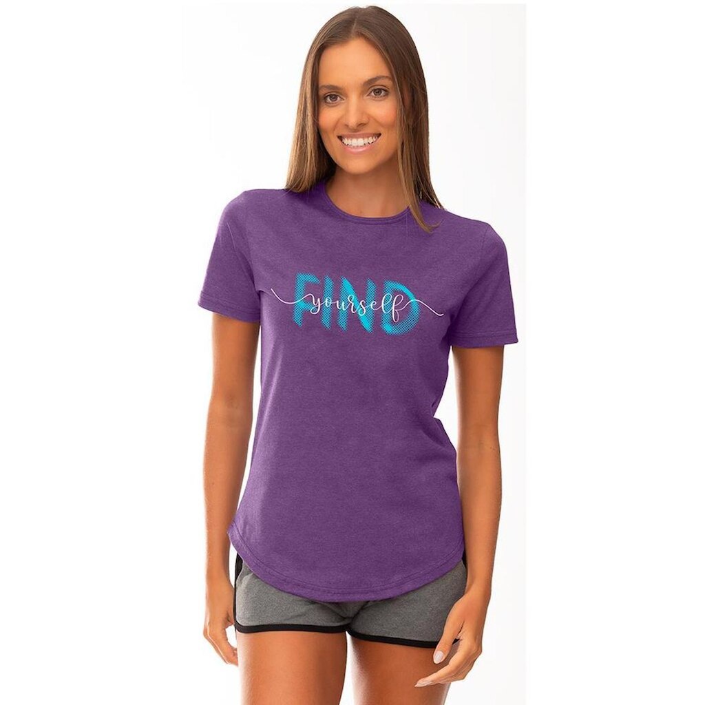 Camiseta Longline Feminina MXD Conceito Estampas Dia a Dia Fitness