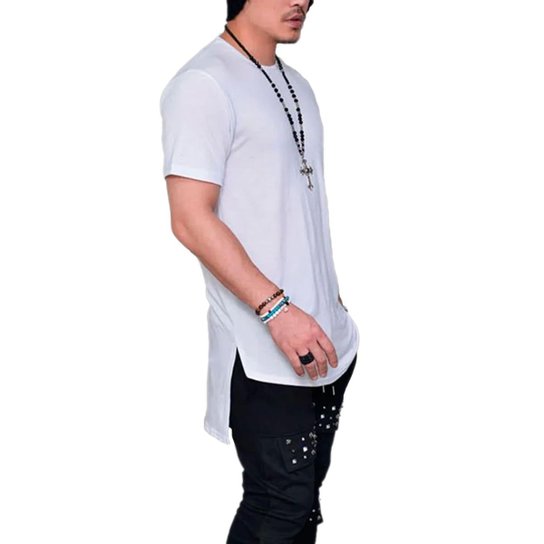 Camiseta Longline Lisa Oversized Basic