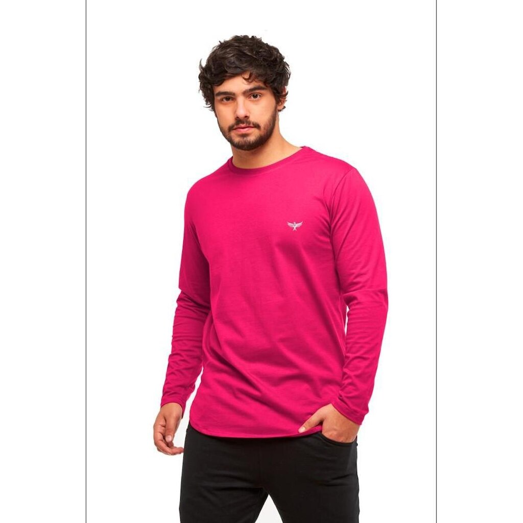 Camiseta Longline Logo Konoa Manga Comprida Oversized