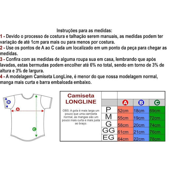 Camiseta Longline Manga Curta A Conceito Fênix Com Halteres