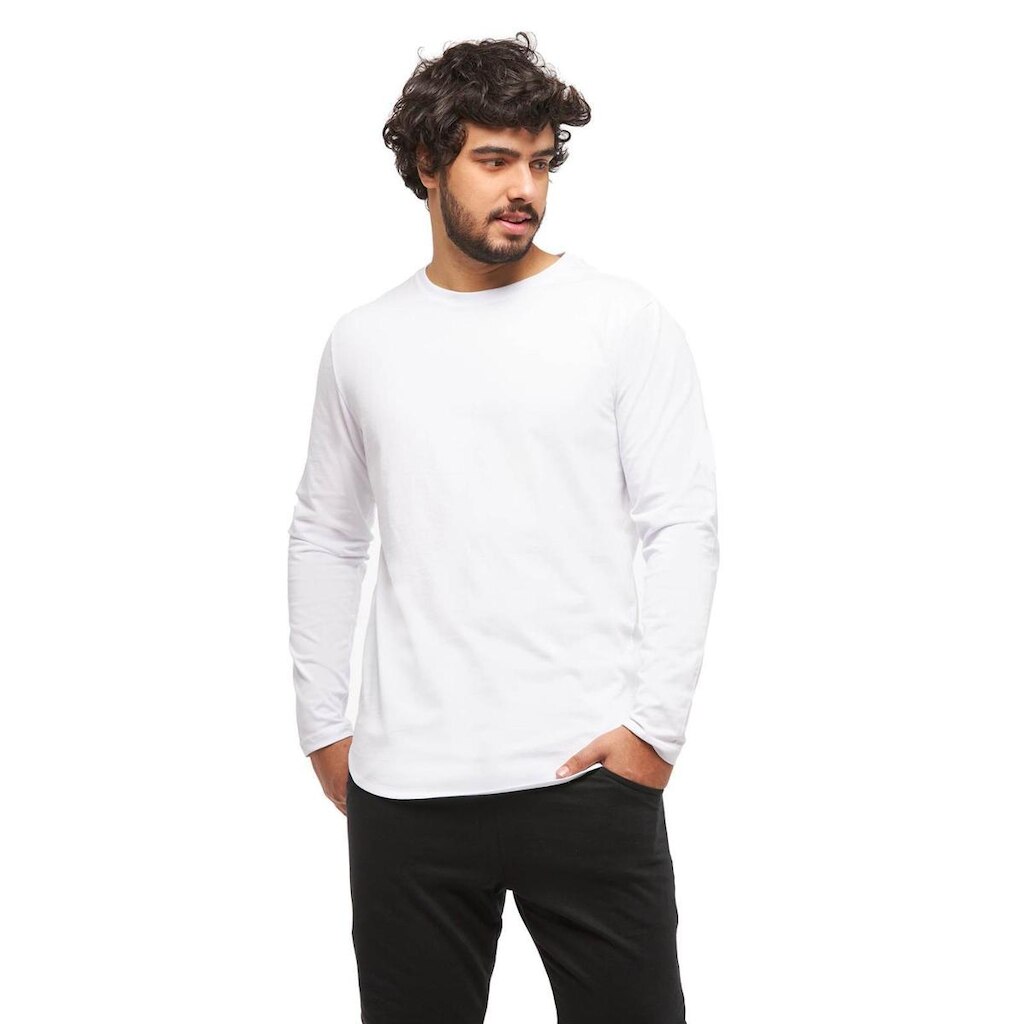 Camiseta Longline Masculina Manga Comprida Oversized