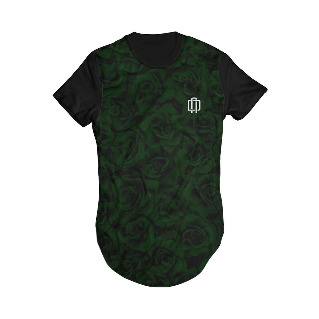 Camiseta Longline Rosa Verde Di Nuevo Masculina