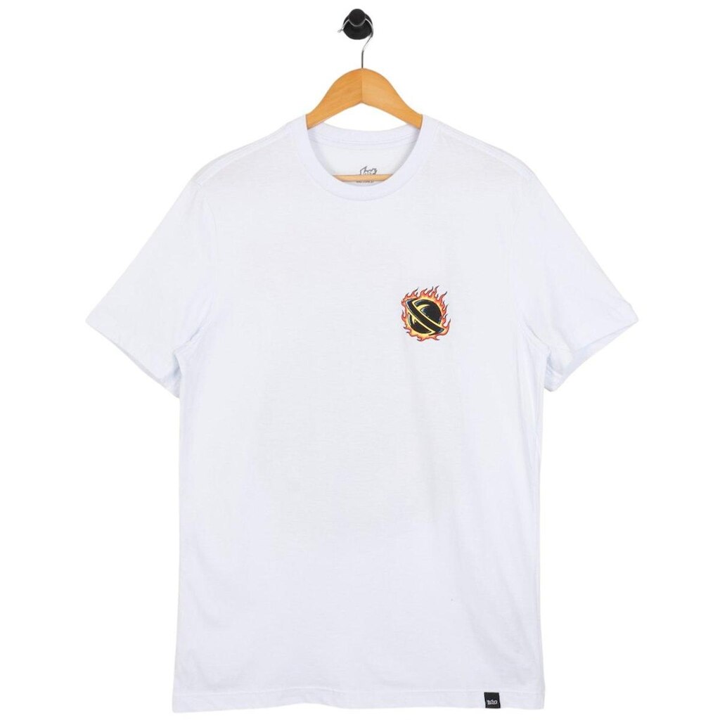 Camiseta Lost You Work I Skateboard Branco
