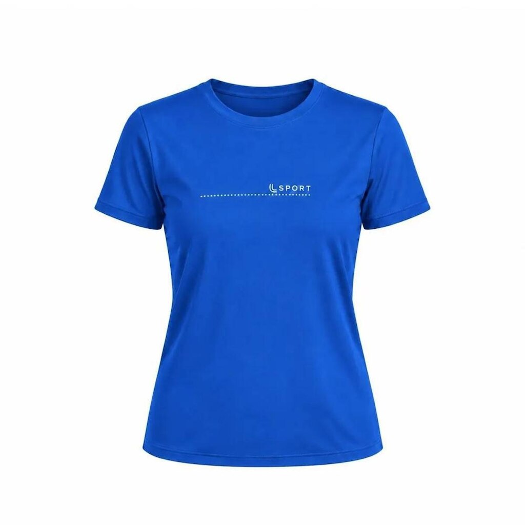 Camiseta Lupo Poliamida Básica Feminina - 77052-005 - Azul Anil