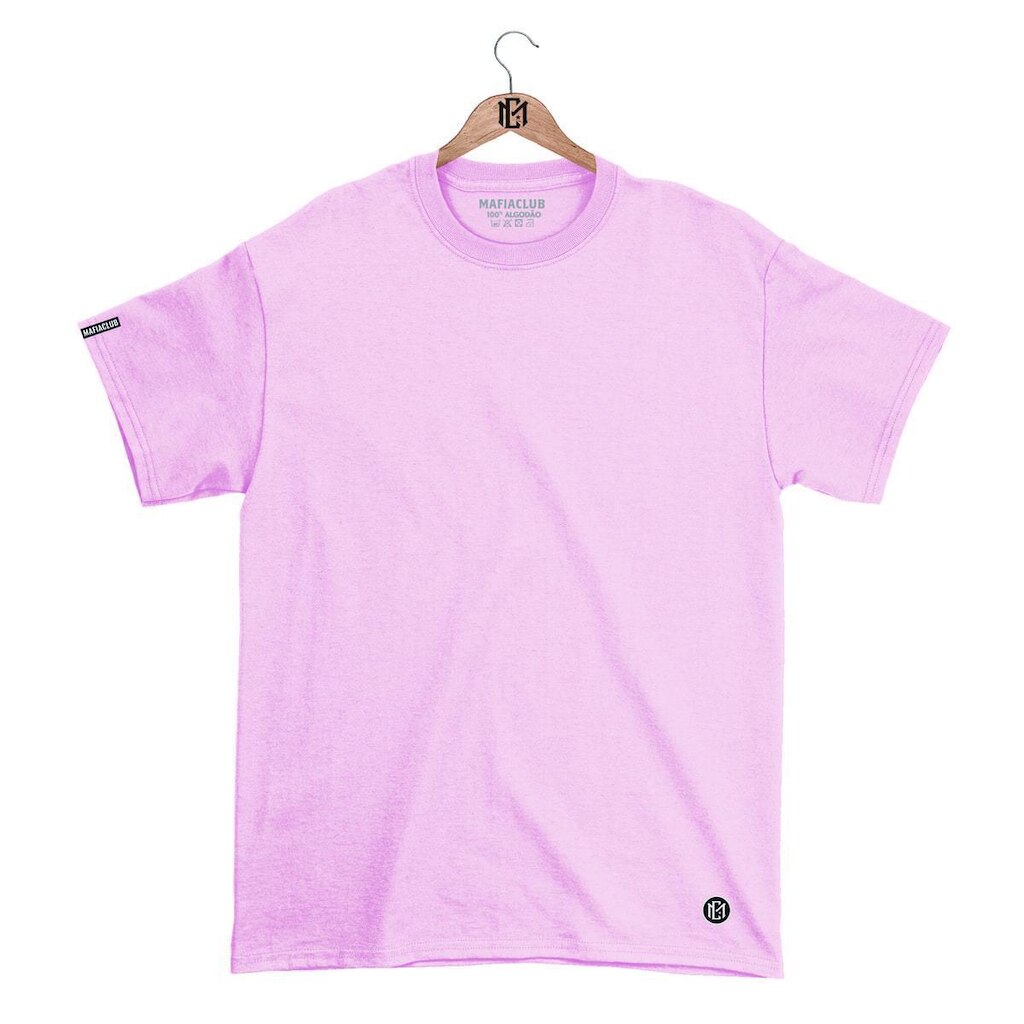 Camiseta Máfia Club Gola Redonda Lisa Streetwear fio 30.1 Penteado.