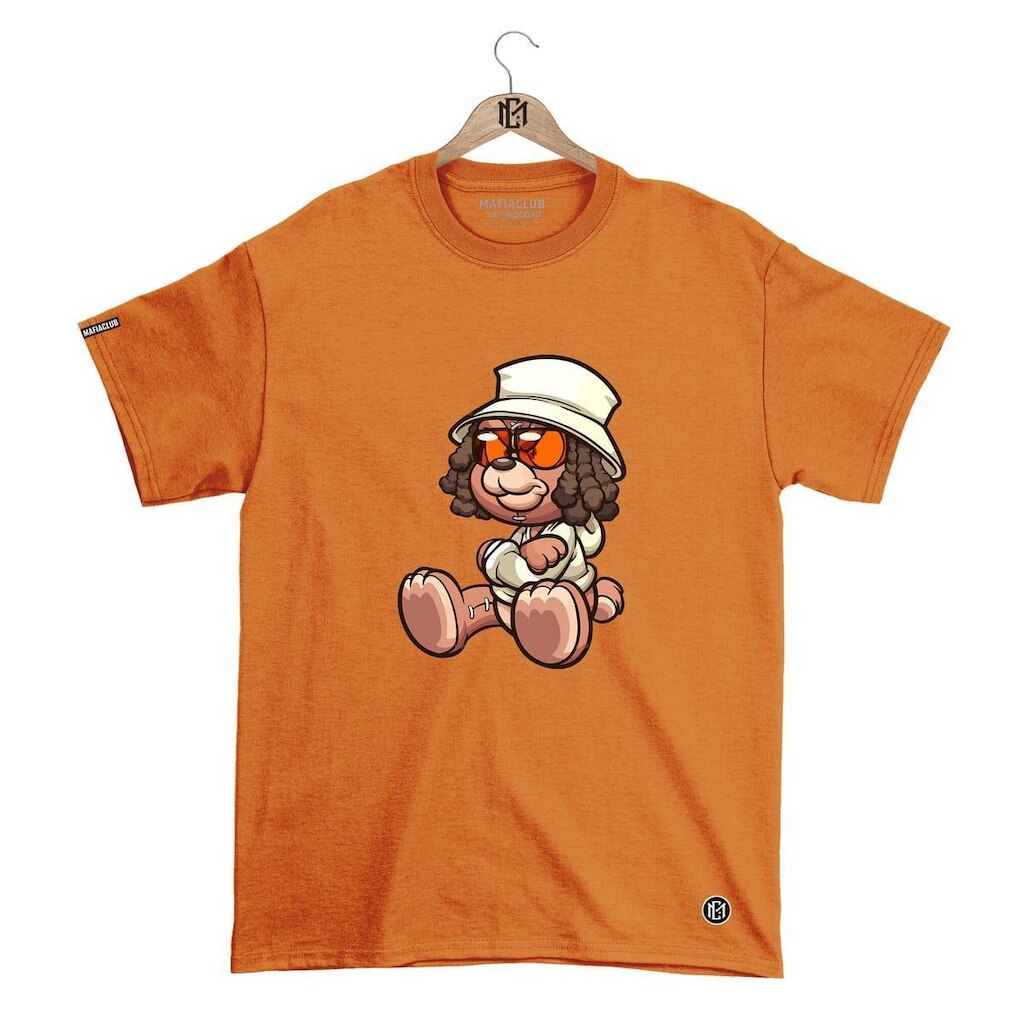 Camiseta Mafiaclub Gola Redonda Estampa DOG Streetwear fio 30.1 Penteado