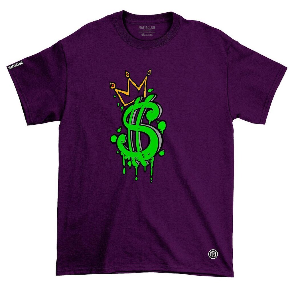 Camiseta Mafiaclub Money gola redonda fio 30.1 penteado