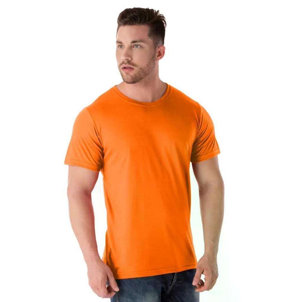 Camiseta Malha Fria Masculina Básica Lisa para Uniformes