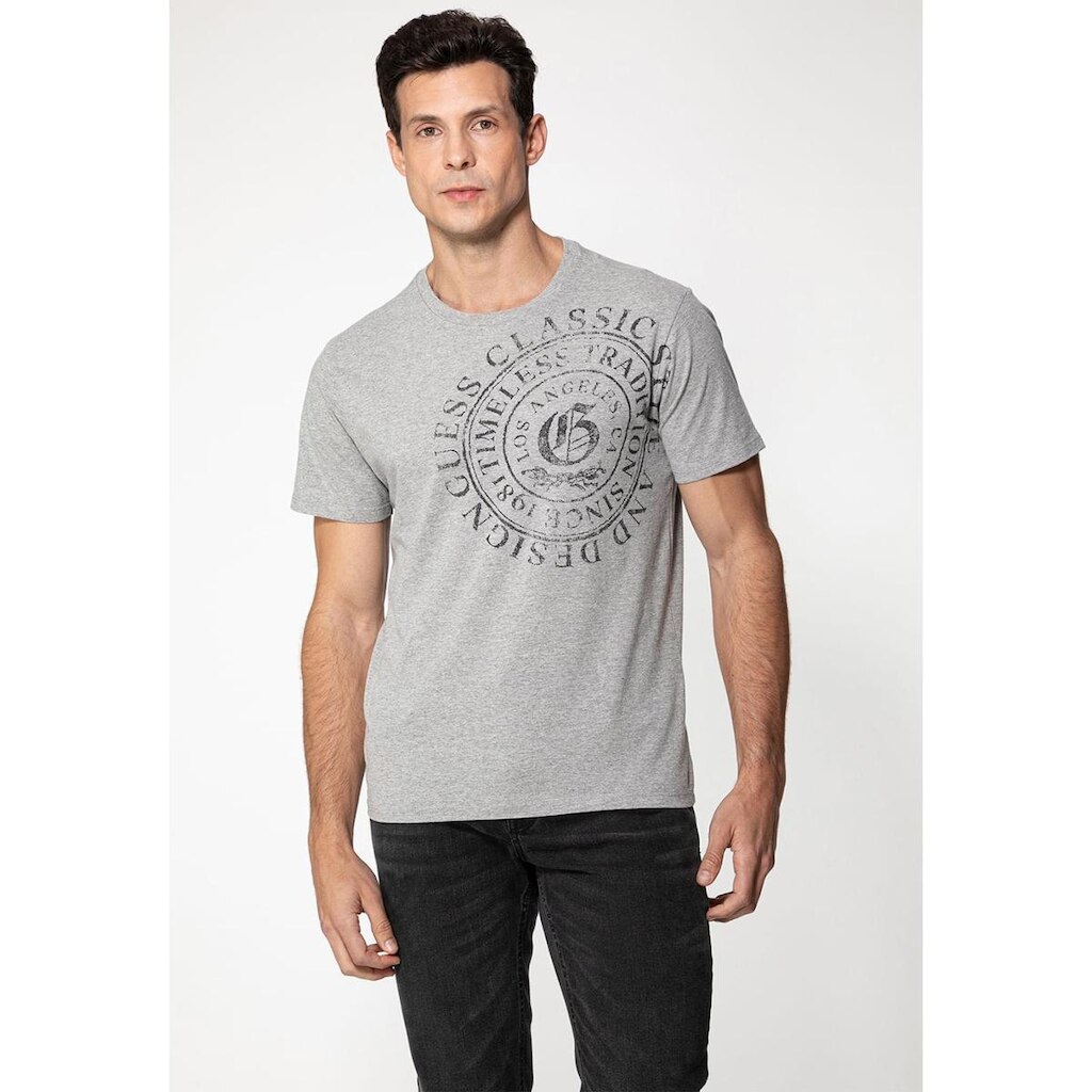 Camiseta Mandala Peito Cinza